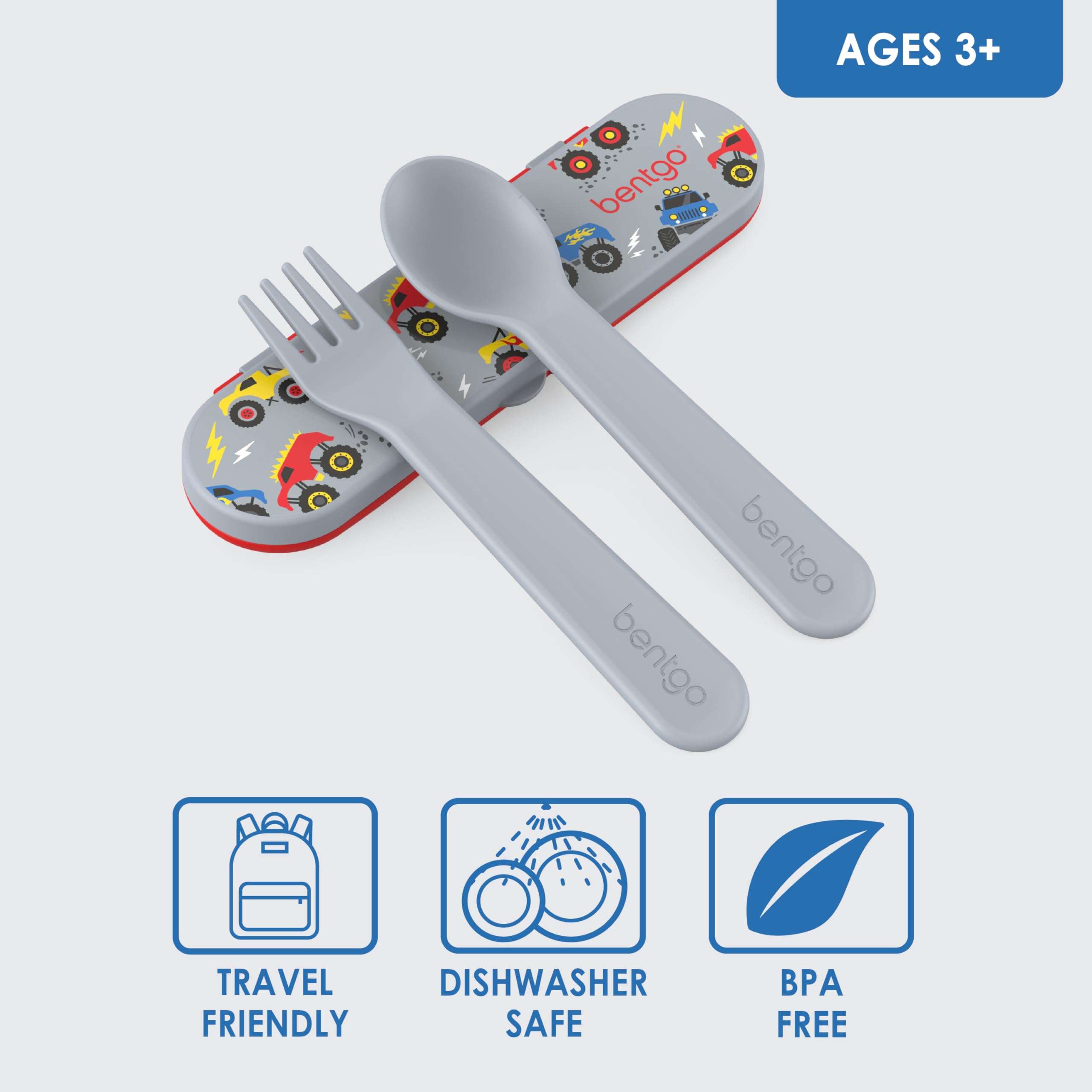 Bentgo Kids Storage Case compact, portable lunch set for on the go.
