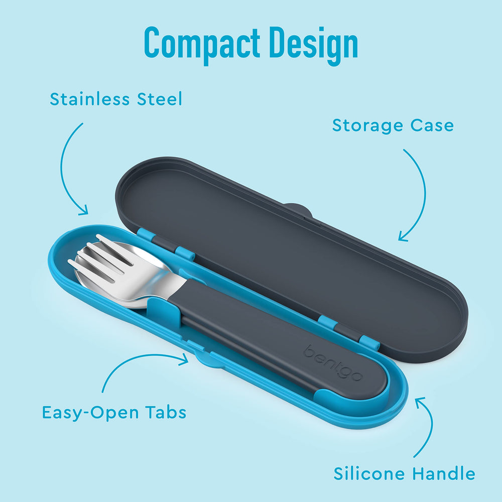 Bentgo Kids dishwasher-safe utensils setup emphasizes quick cleaning after meals.