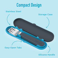 Bentgo Kids dishwasher-safe utensils setup emphasizes quick cleaning after meals.
