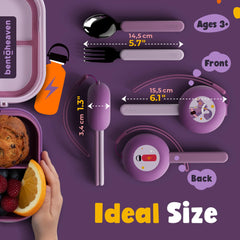 Bentoheaven travel case buckled to lunch bag for easy transport