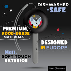 Bentoheaven travel spoon: BPA-free plastic handle, safe, comfortable grip.