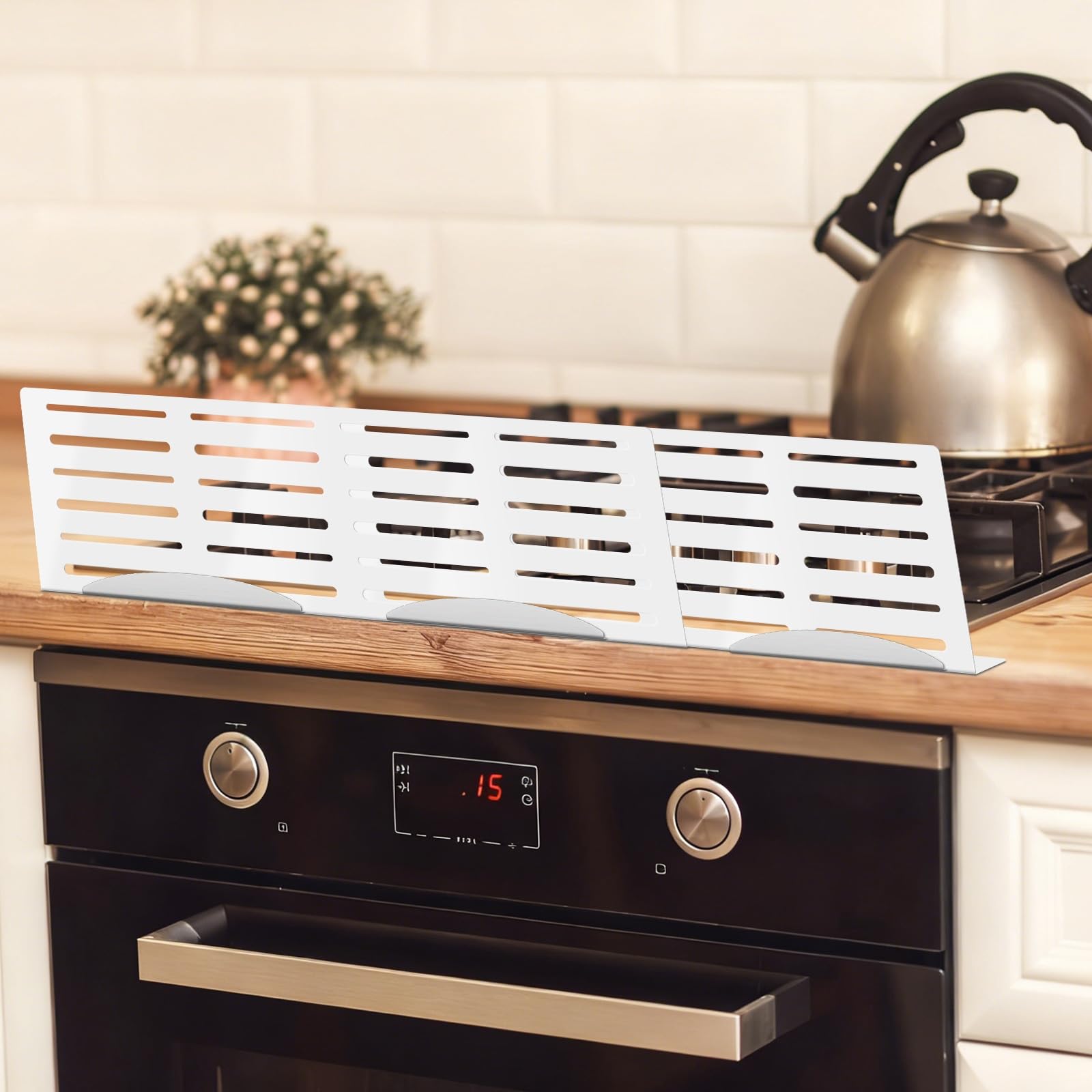 BEOSUO stove guard 3-pack with extended coverage for larger stoves.