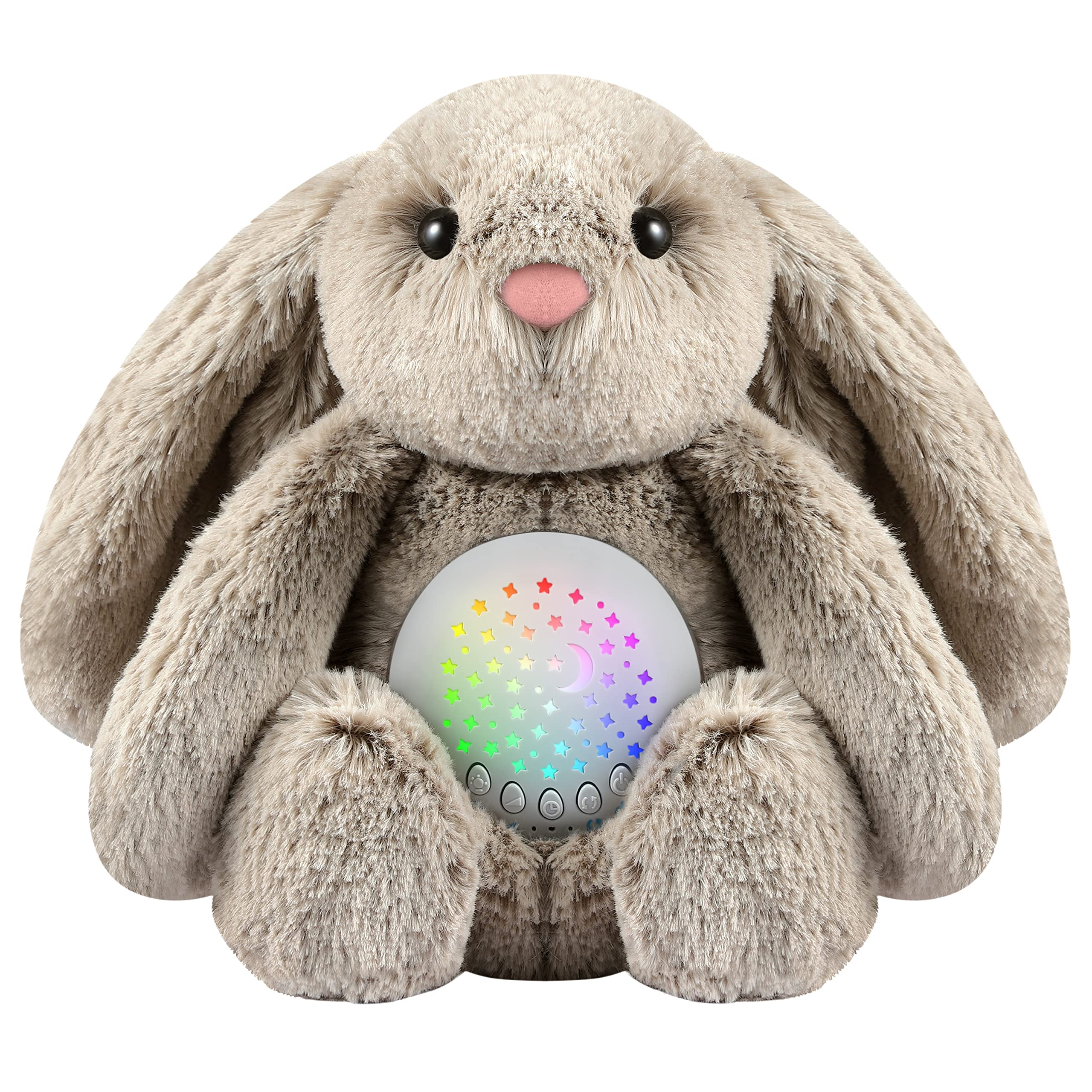 BEREST baby sleep soother rabbit with starry projector calms bedtime