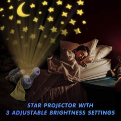BEREST night light projector with moon and stars creates a soothing ambience