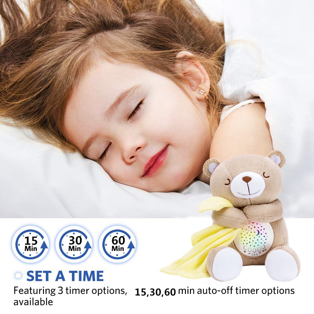BEREST soft plush bear toy doubles as a comforting cuddle buddy.