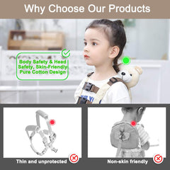 Berhapy swivel clip prevents tangles for smoother walking with a toddler.