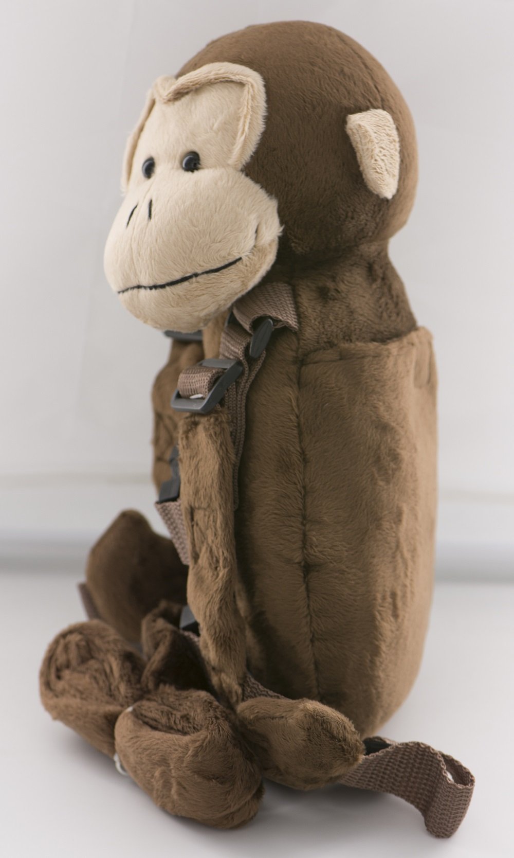 Berhapy plush fabric backpack is soft and machine washable.