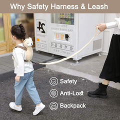 Berhapy toddler wrist strap with adjustable fit supports comfortable family strolls.