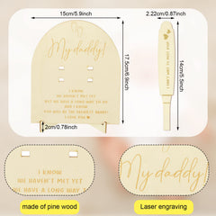 Berlune wooden positive pregnancy test mirrors the moment of joy in photo-friendly keepsake