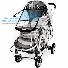 Berocia rain cover showing compact folded storage for travel