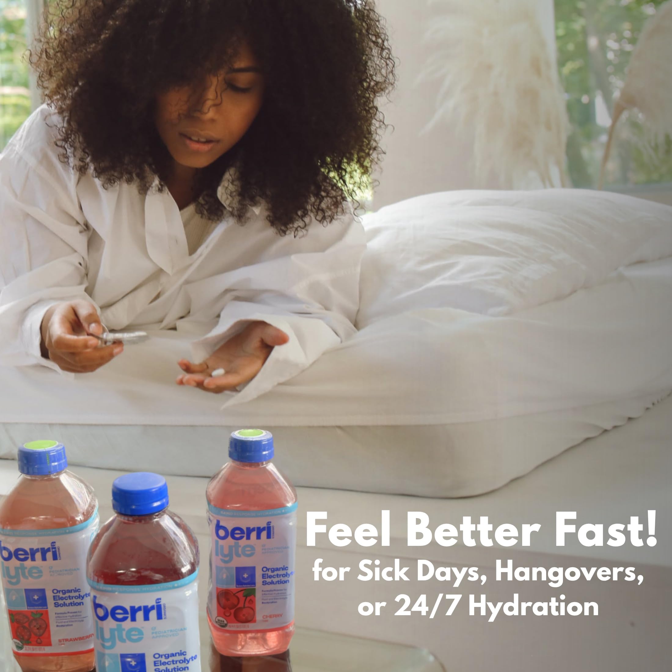 BERRILYTE no artificial sweeteners seal for clean ingredients.