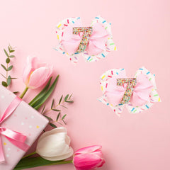 Besaleck two-piece pink hair bow set for everyday wear and special occasions.