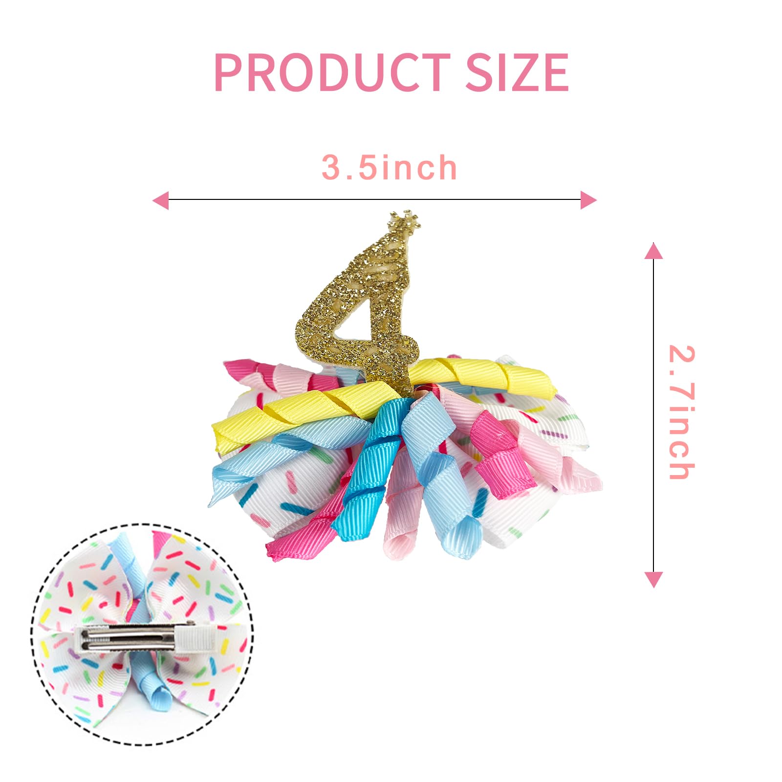BESALECK alligator clip bow hair accessory stays secure during play.