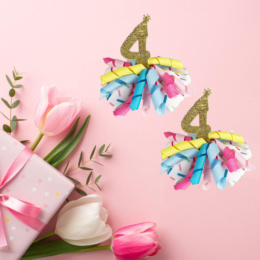 BESALECK curly ribbon bow hair clip for cute everyday looks.