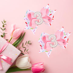 Besaleck pearl bow clip with alligator clip for secure, snag-free wear
