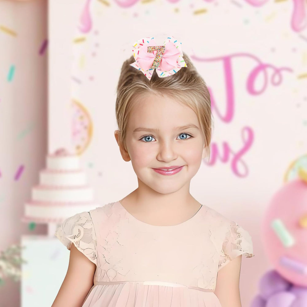 Besaleck pink sparkle hair bow makes a charming gift for little girls.