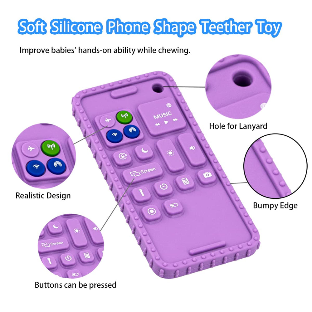 Besosay easy-clean teether safe for boiling, steaming, or dishwasher
