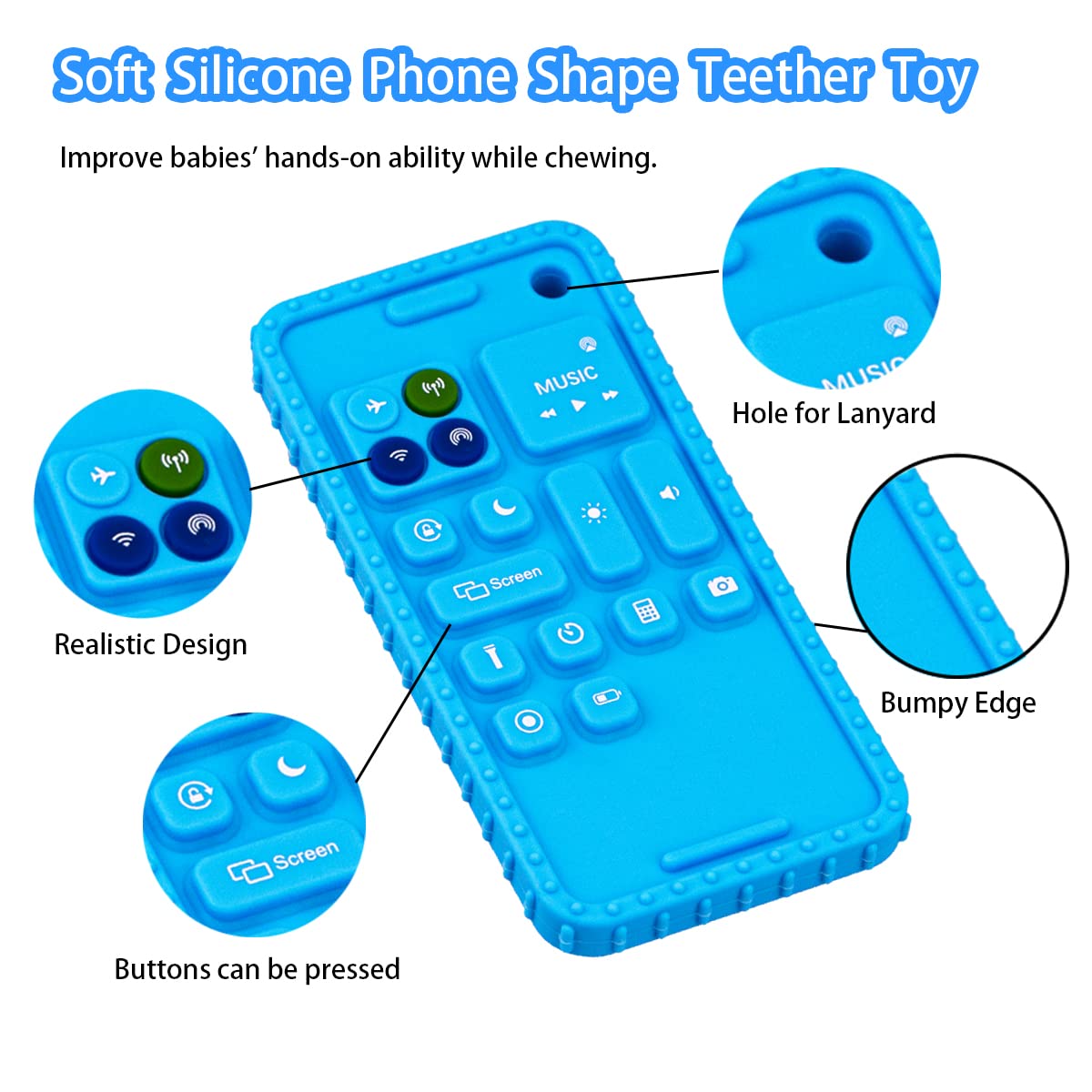 Besosay-teether-easy-clean is dishwasher-safe for quick sanitizing.