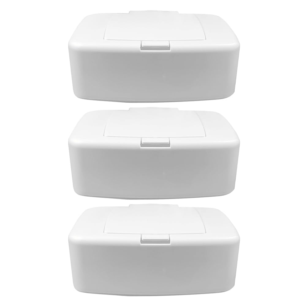 BESPORTBLE white wipe dispenser in PP plastic for compact, neat storage.
