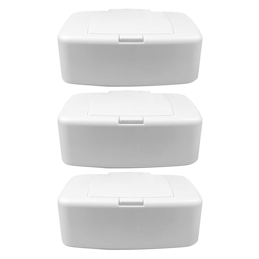 BESPORTBLE white wipe dispenser in PP plastic for compact, neat storage.