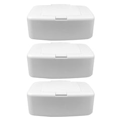 BESPORTBLE white wipe dispenser in PP plastic for compact, neat storage.