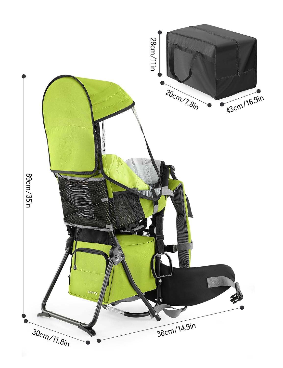 Besrey lightweight carrier supports spirited outdoor adventures