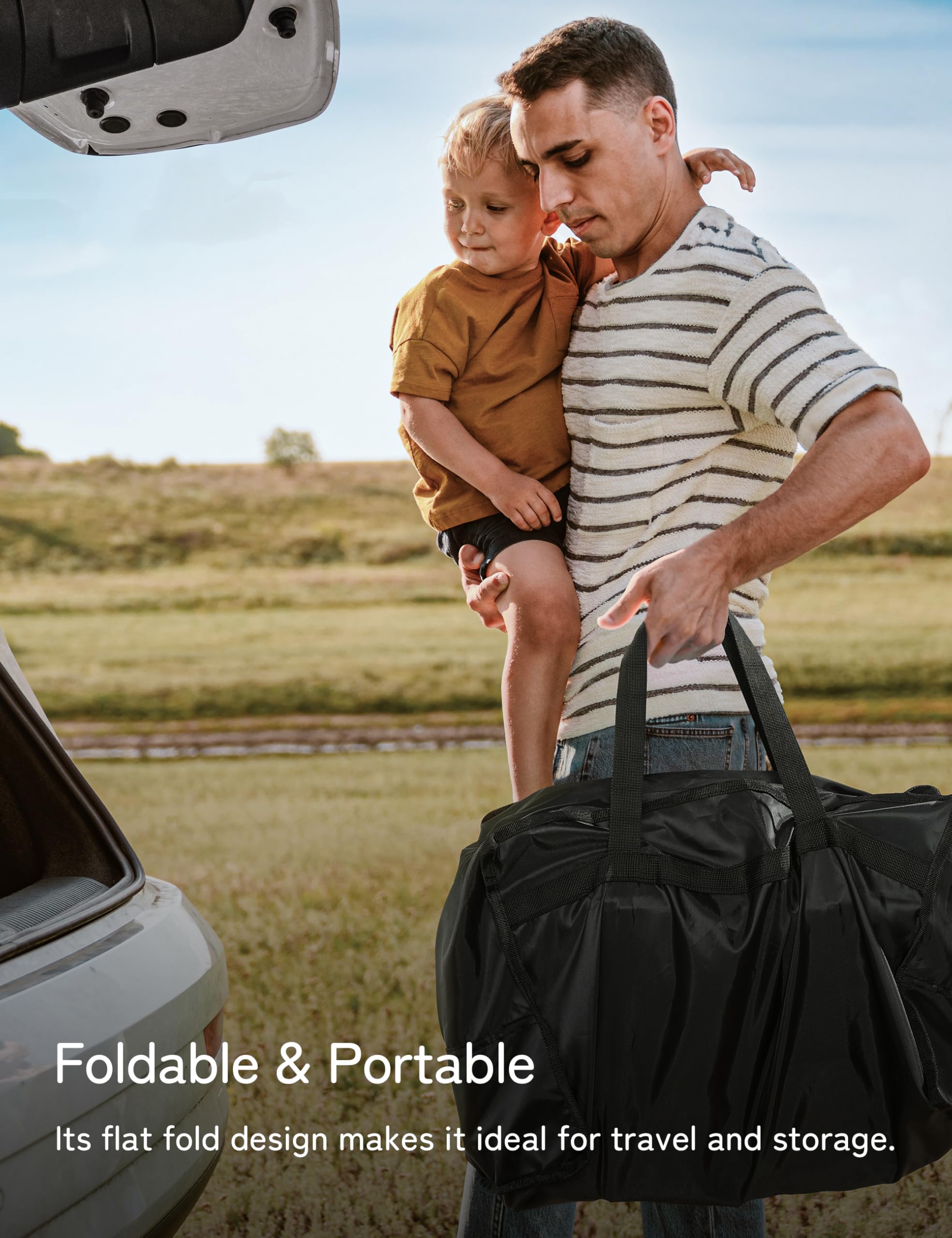 Besrey baby backpack carrier storage pockets organized for wipes and bottles.