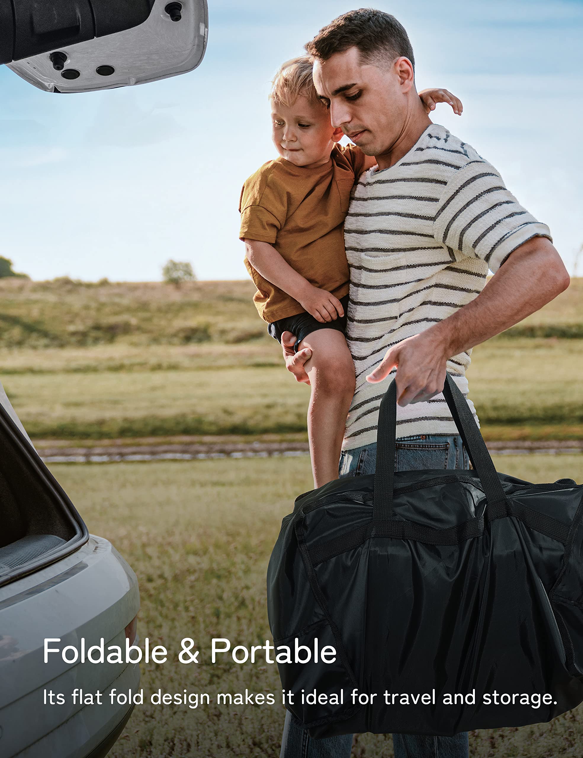 Besrey Baby Backpack Carrier sunshade detachable shows weather-ready protection