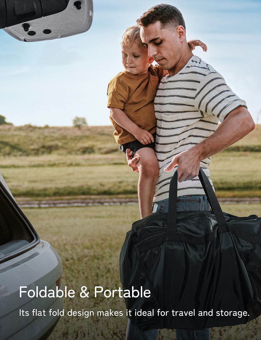 Besrey Baby Backpack Carrier sunshade detachable shows weather-ready protection