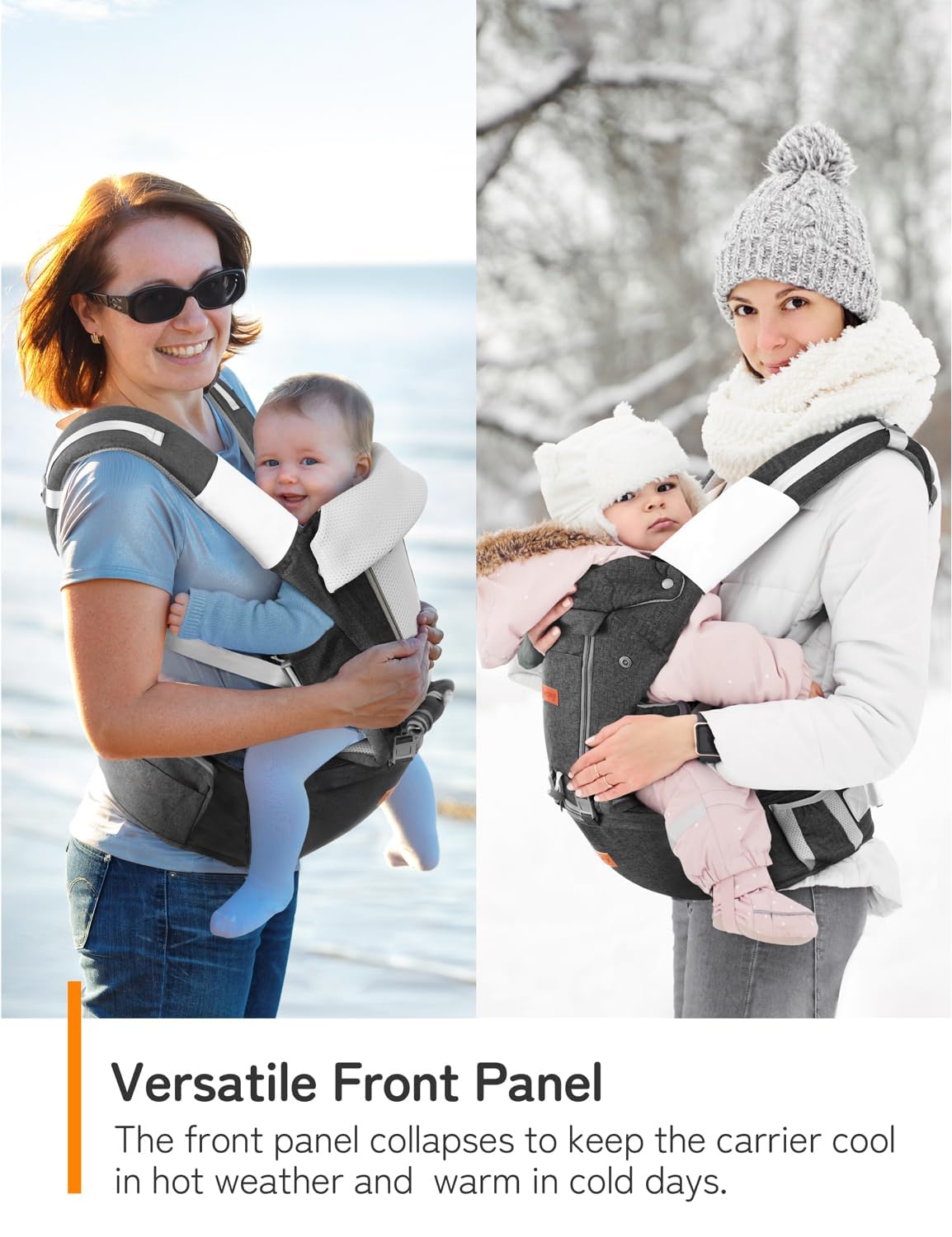 Besrey back carry setup for longer walks with balanced weight distribution.