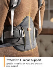 Besrey back carry design with padding distributes weight for longer walks.