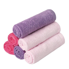 BESSLEE 6-pack baby washcloths in soft bamboo-cotton blend for gentle cleansing.