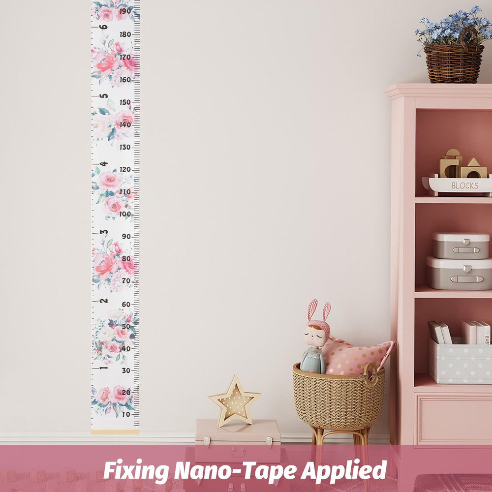 BESSLEE pink floral theme suits a nursery or playroom decor.