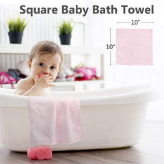 BESSLEE 10x10 newborn washcloth showing absorbent, quick-dry performance.
