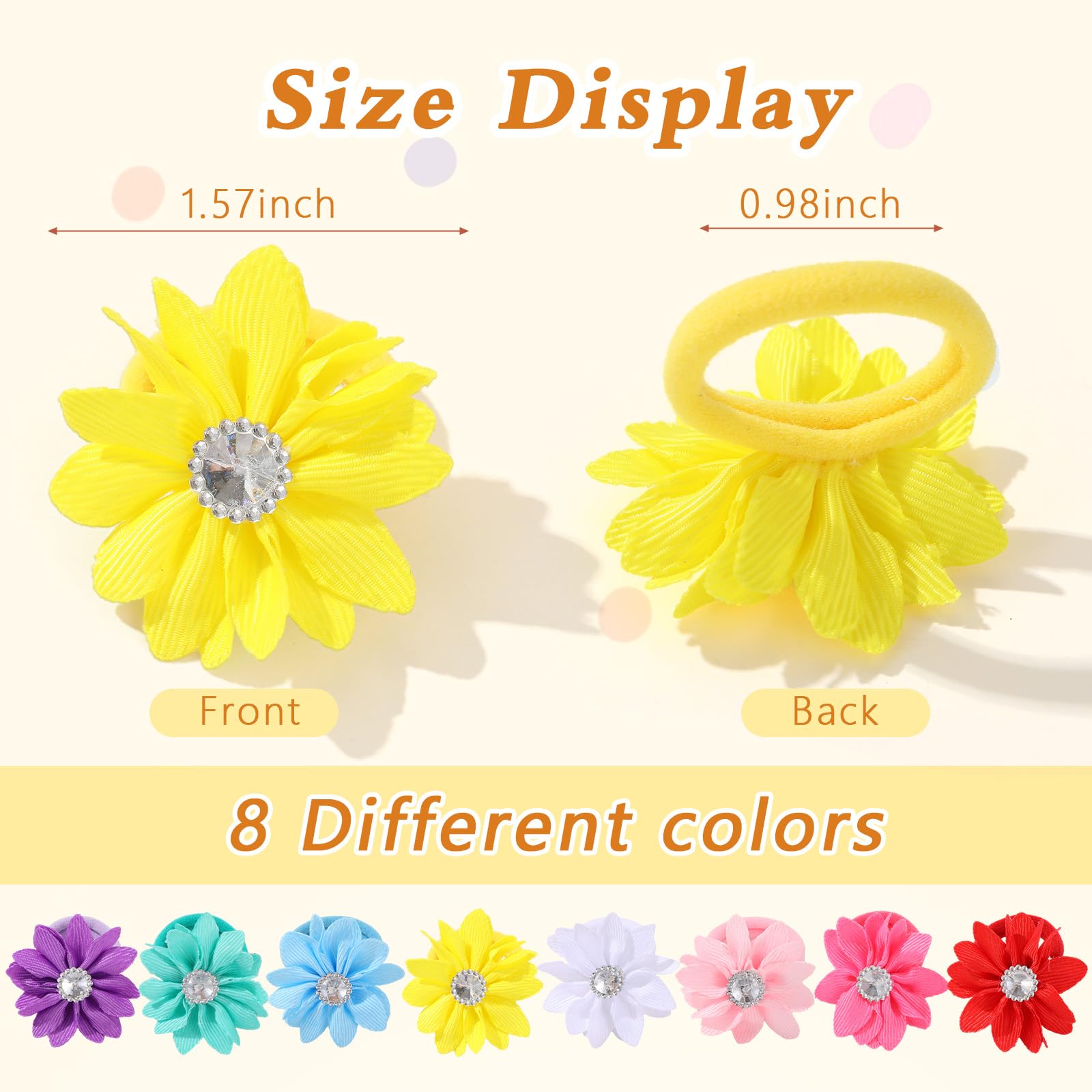 Bessrung eight-color set matches outfits and occasions, from school to parties.