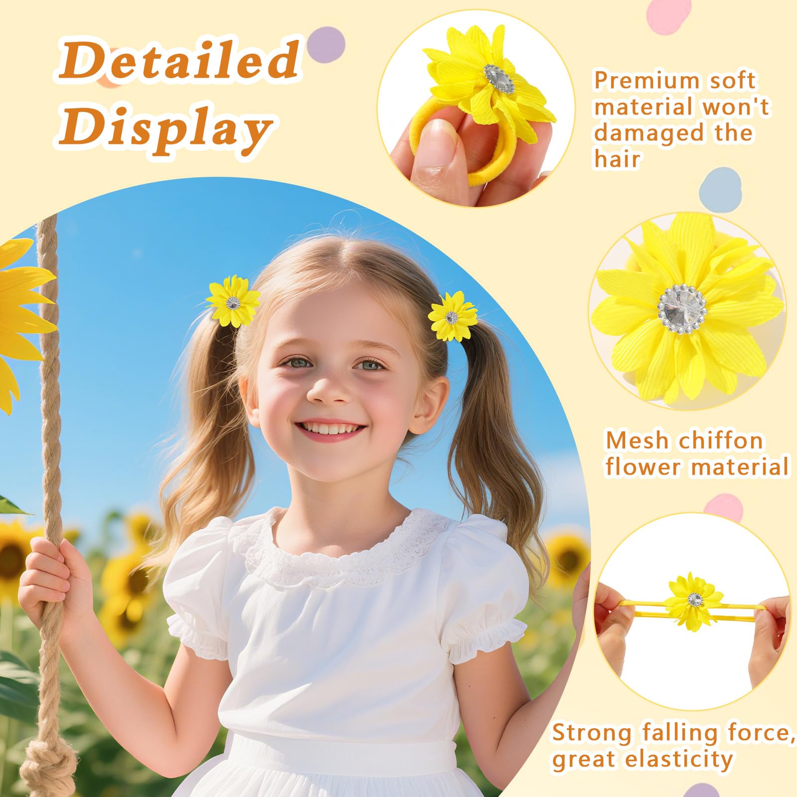 Bessrung soft nylon material for gentle, snag-free wear on kid hair.