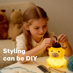Bestfaith Highland Cow Night Light side view showing portable design for dorms