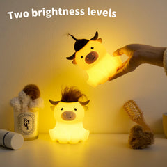 Bestfaith Highland Cow Night Light timer off for easy sleep routines