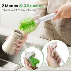 Bestidy nipple brush replaceable head for detailed nipple cleaning