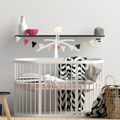 BESTonZON crib mobile mount-secure fit ensures stable attachment to standard cribs.