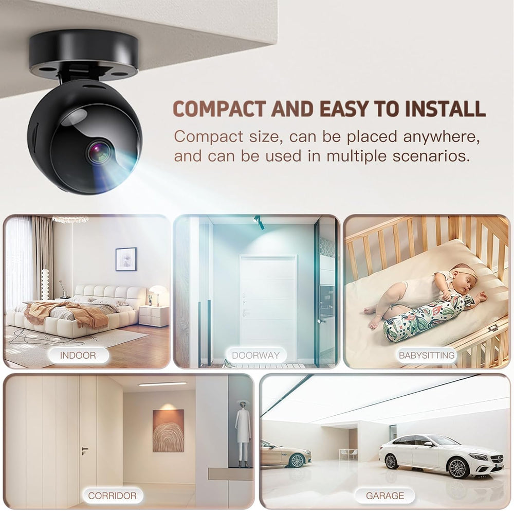 BestYiJo Mini Camera palm-size design blends into living spaces