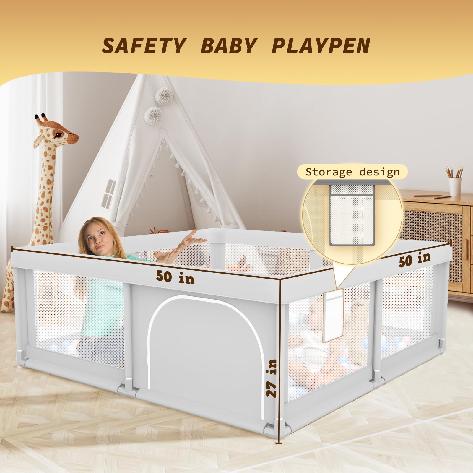 Besuhot safety materials Oxford cloth BPA-free offer durable non-toxic surroundings.