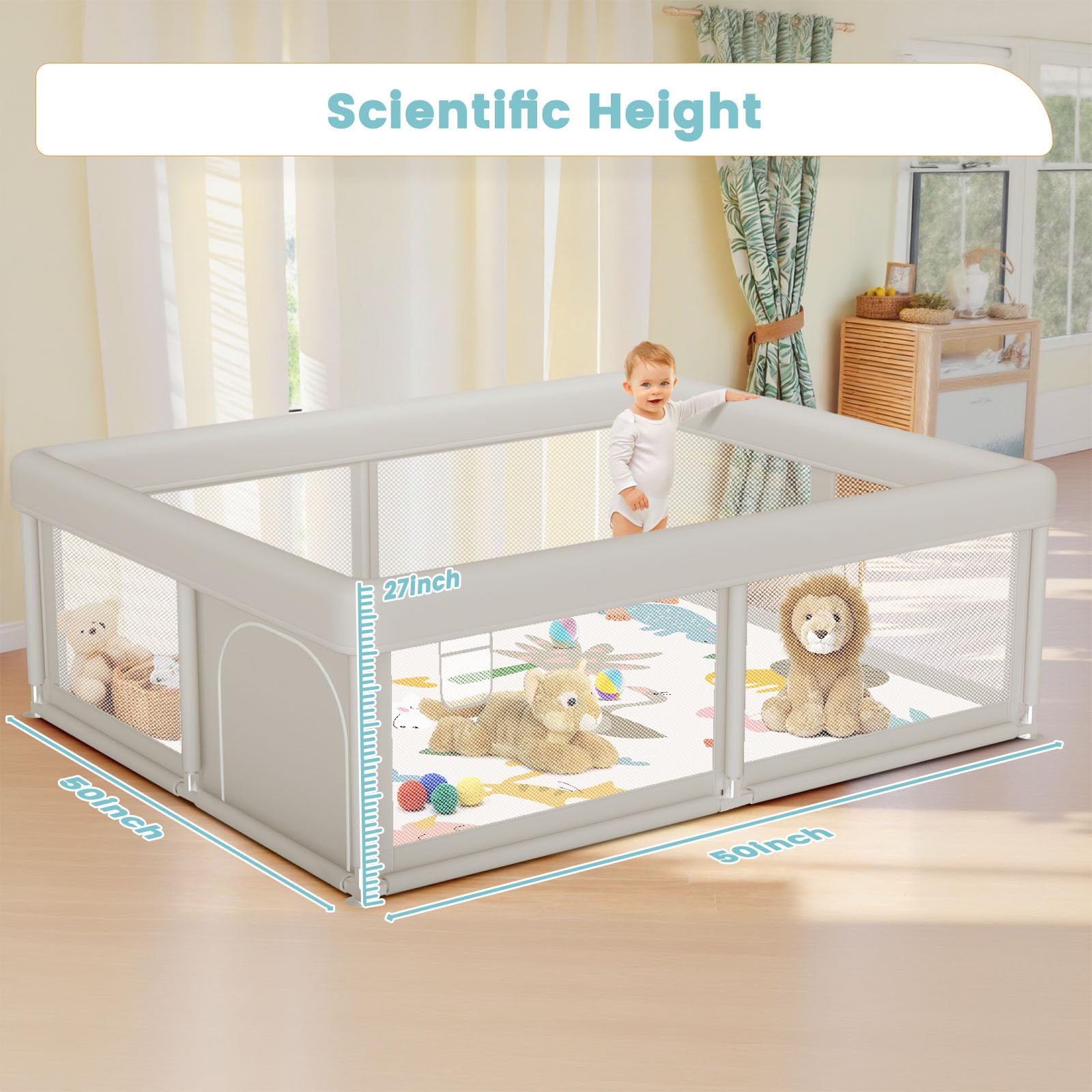 Besuhot soft-wrapped edges keep little ones safe.