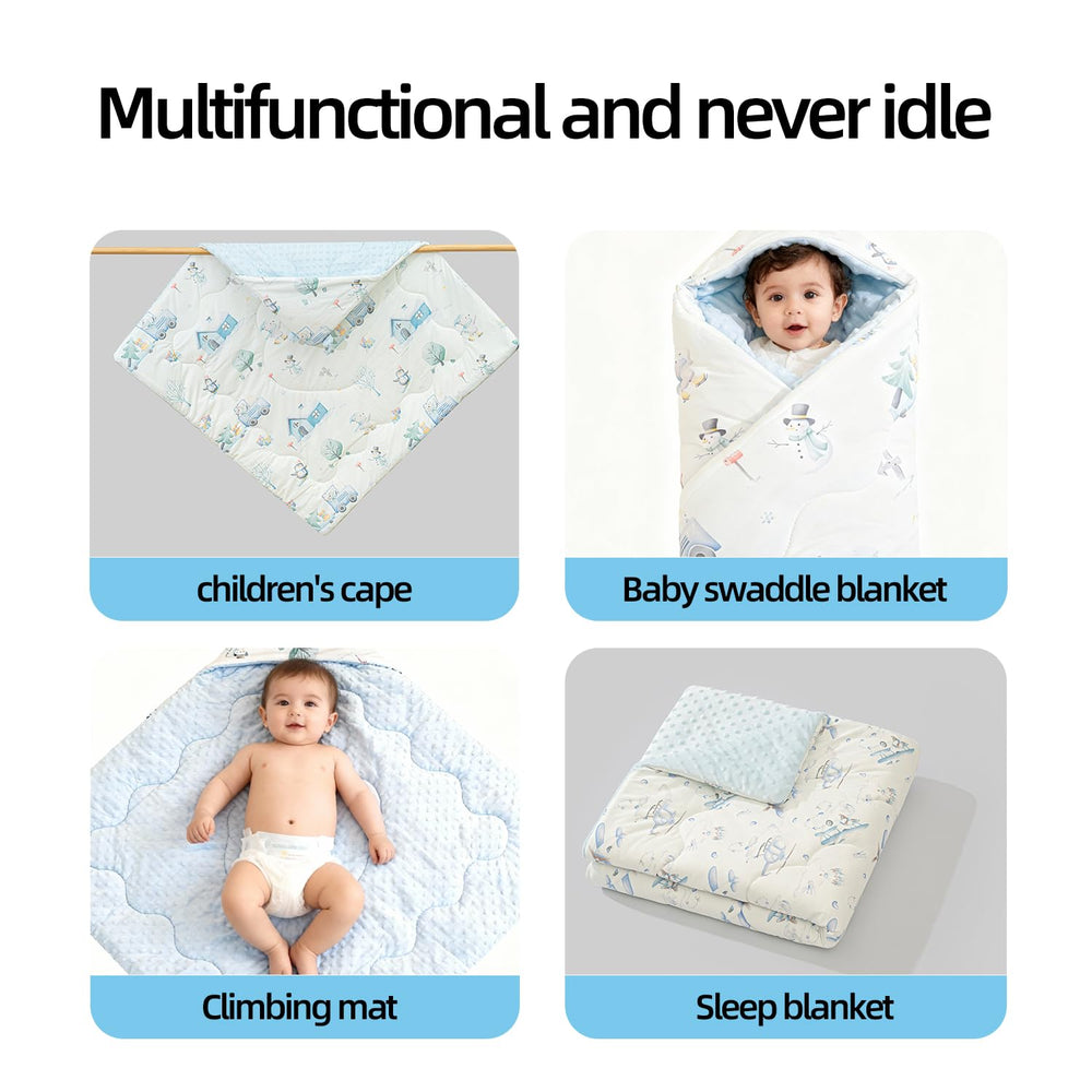 BesVIP nursery blanket suitable for crib, playtime, and cozy naps.