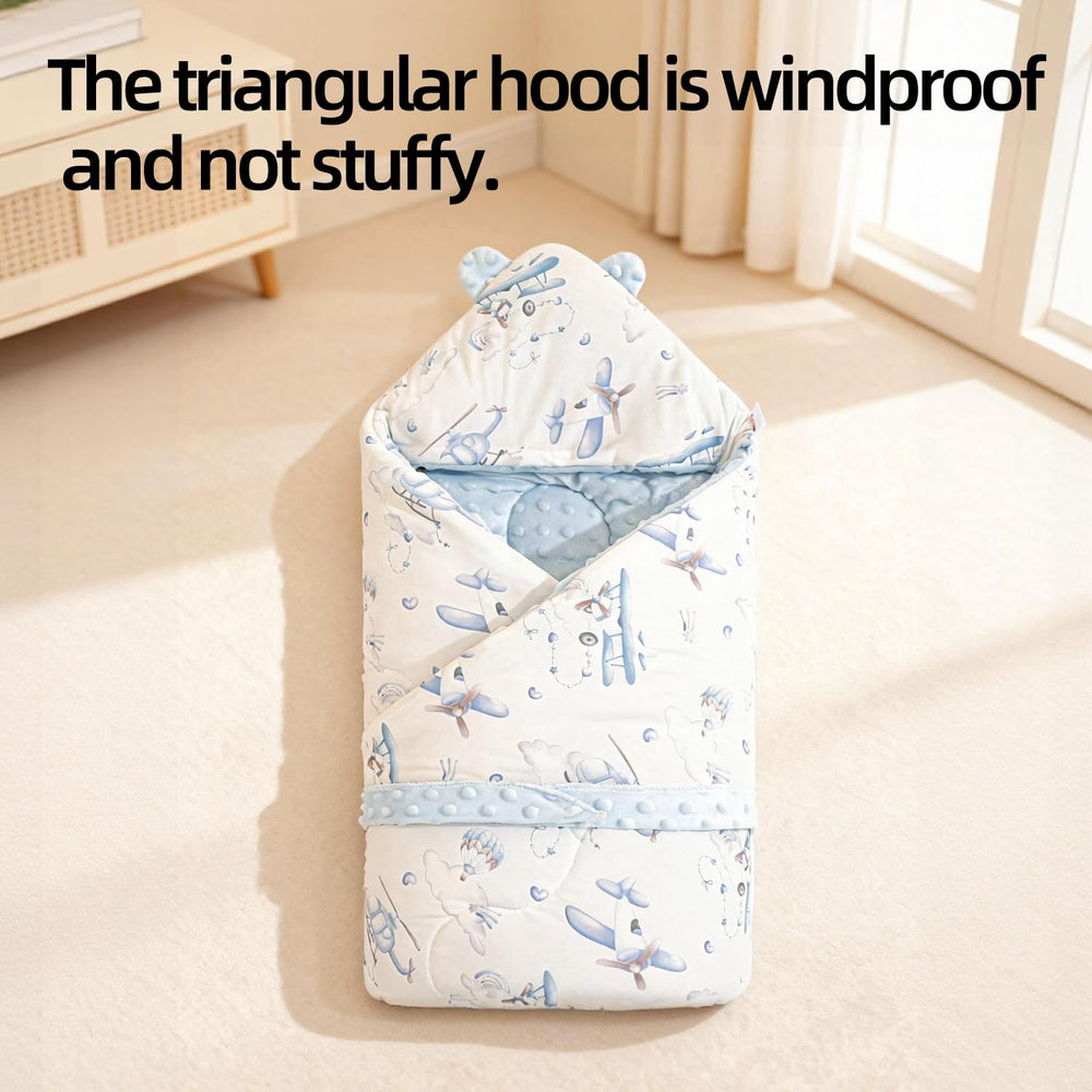 BESVIP large 37.5x37.5 inch swaddle used as nursery blanket