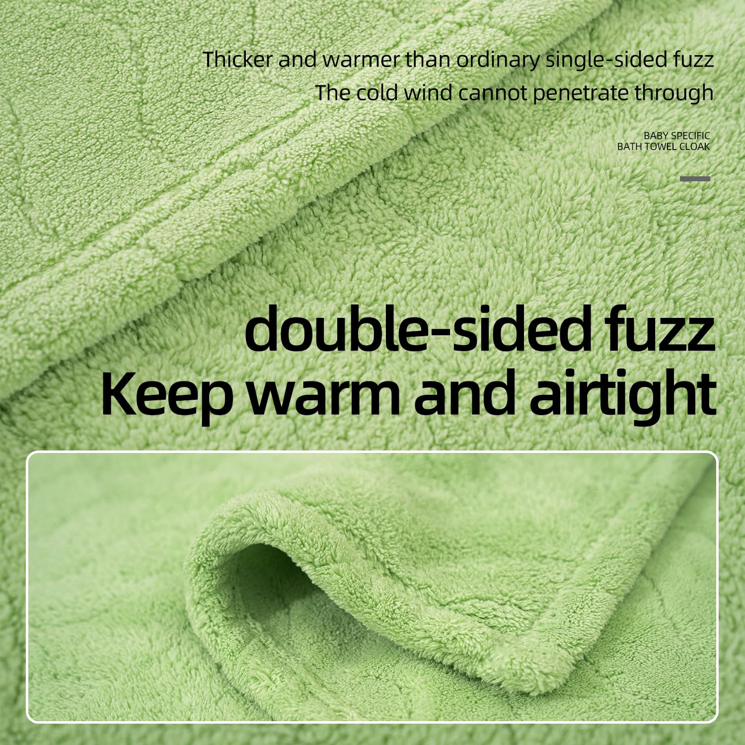 BesVIP towel close-up reveals absorbent fabric texture for quick drying