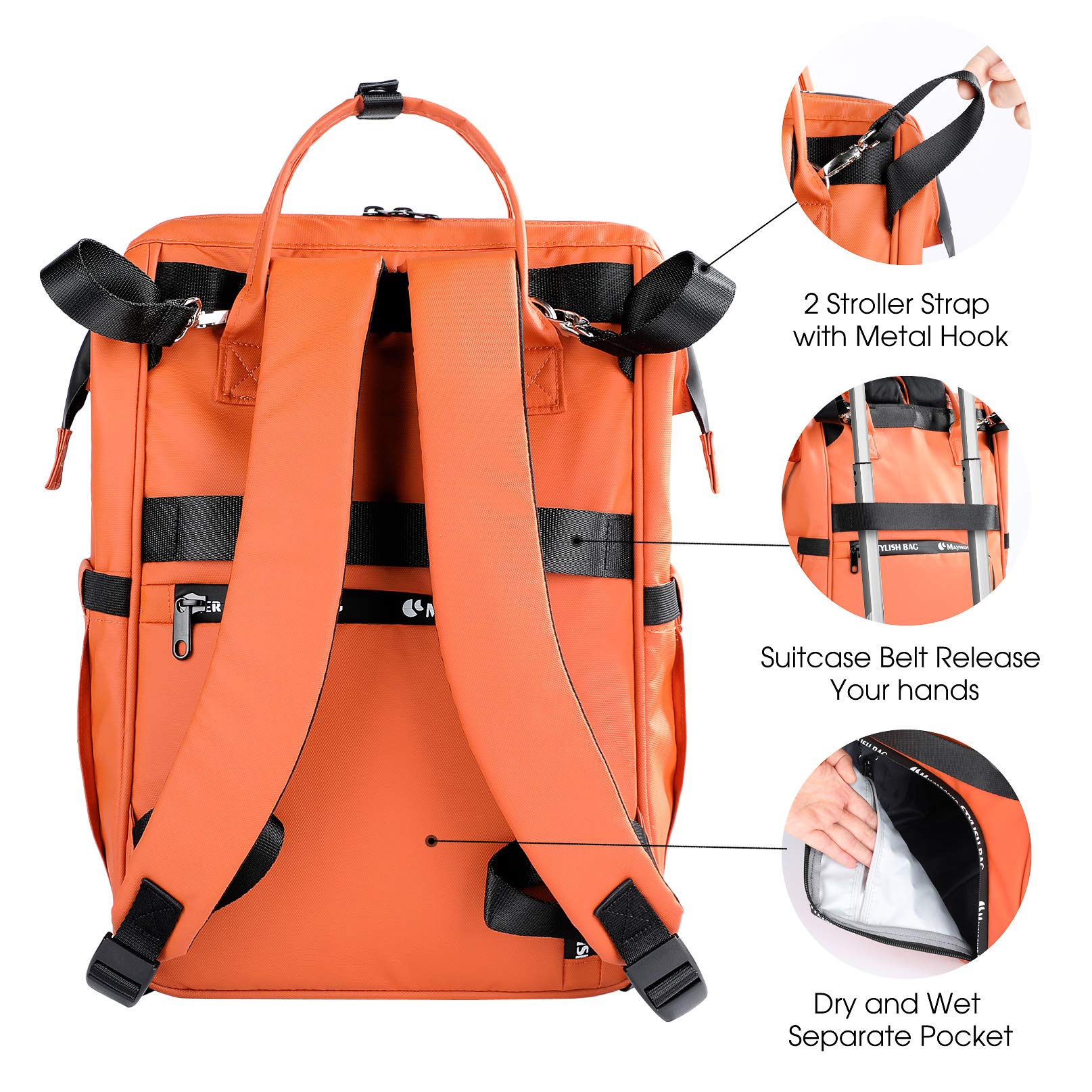 BesyPro diaper bag changing pad demonstrated for on-the-go changes