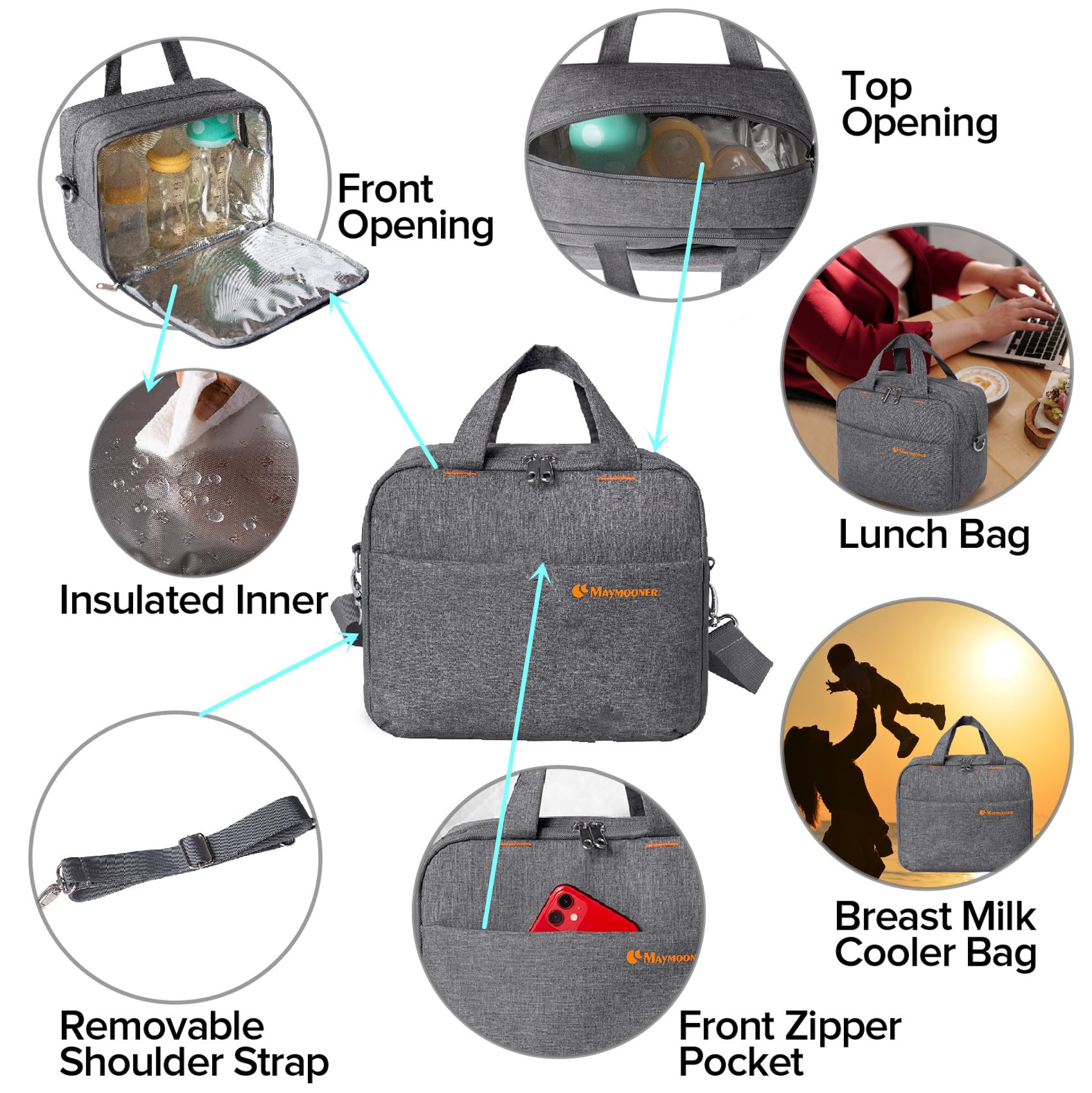 BesyPro diaper bag luggage strap aids travel with rolling suitcases