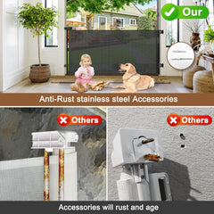 BETERTEK textilene mesh blocks climbing and tearing for babies and pets.