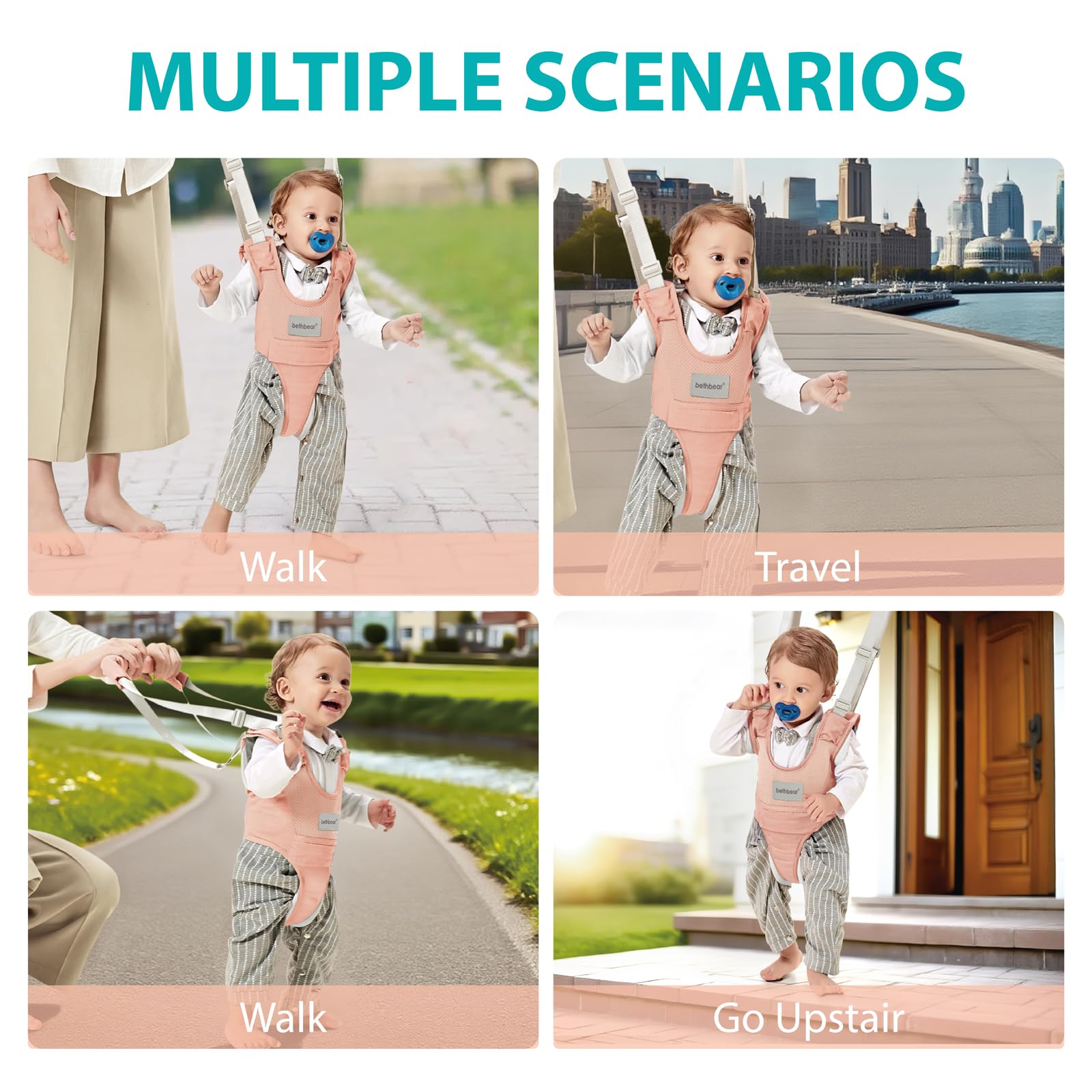 BethBear all-season material keeps baby comfortable during outings